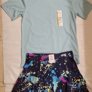Tee shirt and skort set